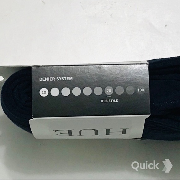 sz 2 - NWT Navy HUE Rib Tights With Control - Picture 6 of 9